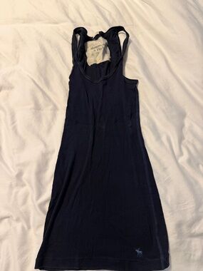 Abercrombie & Fitch Navy Ribbed Racerback tank